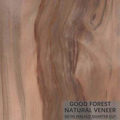 Grain Crotch แผ่นวีเนียร์ไม้ธรรมชาติ ควอเตอร์คัท American Walnut