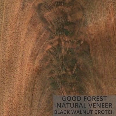Grain Crotch แผ่นวีเนียร์ไม้ธรรมชาติ ควอเตอร์คัท American Walnut