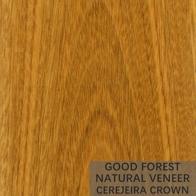 Cerejeira Wenge Natural Wood Veneer Grain พิเศษสำหรับการตกแต่งโรงแรม
