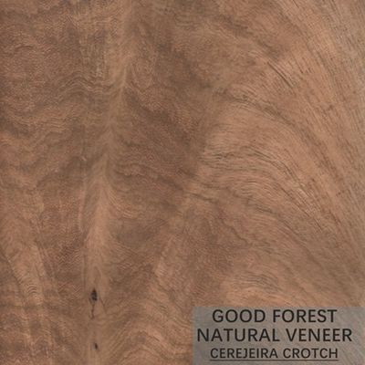 Cerejeira Wenge Natural Wood Veneer Grain พิเศษสำหรับการตกแต่งโรงแรม