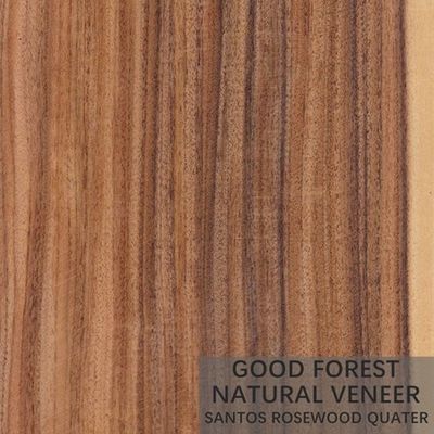 วีเนียร์ไม้ธรรมชาติ Rosewood ของโรงแรม Crown Cut Quarter Straight
