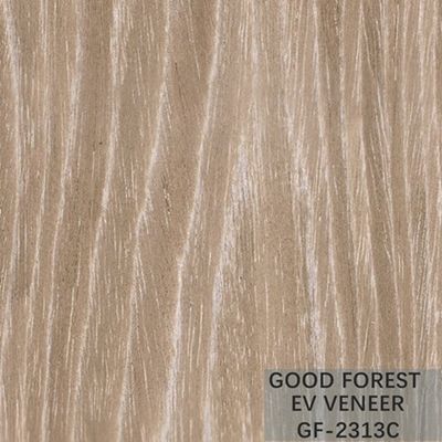 ไม้วีเนียร์แปรรูปสีเงิน Apricot Grain Crown Cut Wood สำหรับไม้อัดแฟนซี