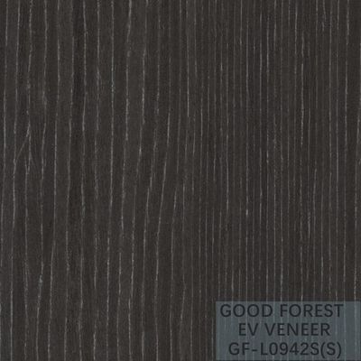 EV Reconstituted Ebony Veneer แผ่นวีเนียร์ลายไม้สีเงินแวววาว FSC