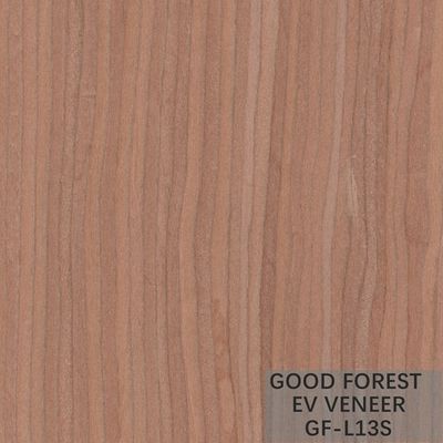 OEM American Cherry ไม้วีเนียร์ไม้วีเนียร์ Recomposed Vertical Grain