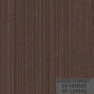 แผ่นวีเนียร์ Wenge ที่ออกแบบใหม่ แผ่นวีเนียร์ไม้สีเข้มที่ประกอบขึ้นใหม่