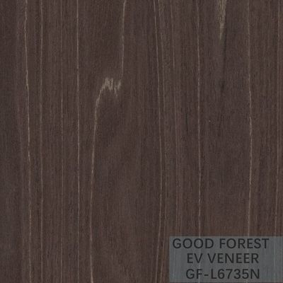 แผ่นวีเนียร์ Wenge ที่ออกแบบใหม่ แผ่นวีเนียร์ไม้สีเข้มที่ประกอบขึ้นใหม่