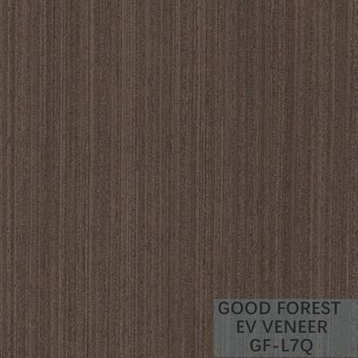 แผ่นวีเนียร์ Wenge ที่ออกแบบใหม่ แผ่นวีเนียร์ไม้สีเข้มที่ประกอบขึ้นใหม่