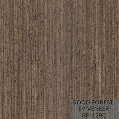 แผ่นวีเนียร์ Wenge ที่ออกแบบใหม่ แผ่นวีเนียร์ไม้สีเข้มที่ประกอบขึ้นใหม่