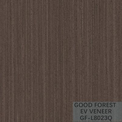 แผ่นวีเนียร์ Wenge ที่ออกแบบใหม่ แผ่นวีเนียร์ไม้สีเข้มที่ประกอบขึ้นใหม่