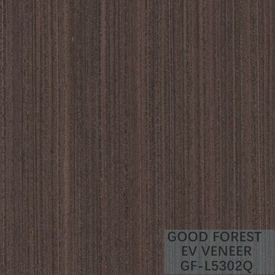 แผ่นวีเนียร์ Wenge ที่ออกแบบใหม่ แผ่นวีเนียร์ไม้สีเข้มที่ประกอบขึ้นใหม่