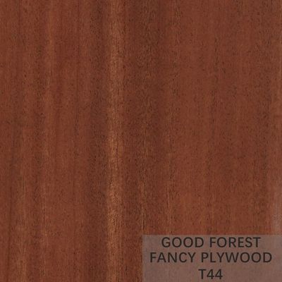 ไม้อัดแฟนซี Makore ไม้วีเนียร์ Sapele Mahogany Plywood Customized