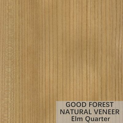 ไม้วีเนียร์ไม้วีเนียร์ไม้ธรรมชาติ ELM Crown Cut Grain ให้บริการตามสั่ง