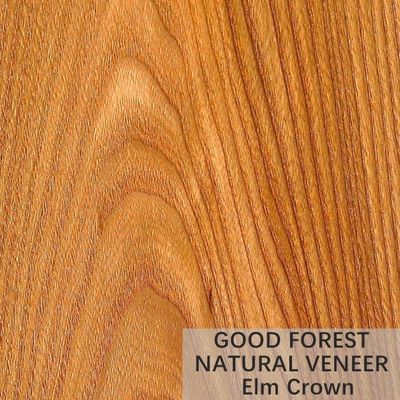 ไม้วีเนียร์ไม้วีเนียร์ไม้ธรรมชาติ ELM Crown Cut Grain ให้บริการตามสั่ง