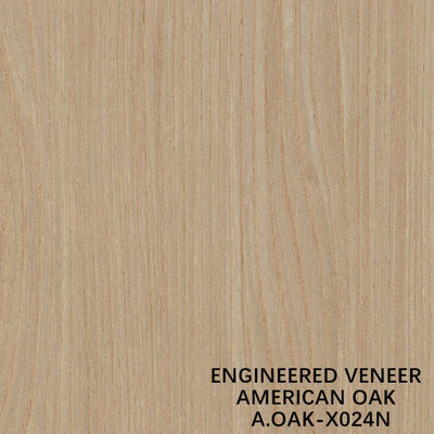 จำลอง Natural American White OAK X024N แผ่นไม้อัดไม้สำหรับประตูและ Windows ISO