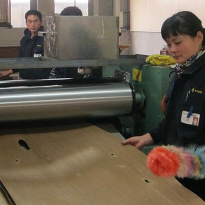 Ev Wood Veneer Of Fancy Crown Grain อเมริกันเชอร์รี่ ความยาว 2850 มม สําหรับประตูภายใน