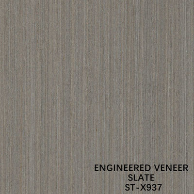 ตู้แฟนซี Recomposed Slate Wood Veneer Walnut X937 Fineline Grain ยาวขนาด 3100mm จากผู้ผลิตจีน Iso