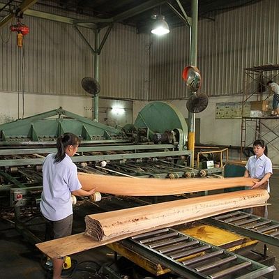 โรงแรมไม้วีเนียร์ไม้วีเนียร์สีขาวธรรมชาติ Burl Grain ความหนา 0.55 มม. ราคาดีสำหรับการตกแต่งโรงแรมจีนขายส่ง
