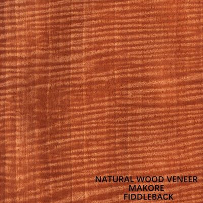 เครื่องดนตรีแอฟริกา Makore Wood Veneer Straight Fiddle Back Grain