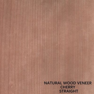 ผิวประตูวีเนียร์ไม้วีเนียร์ธรรมชาติ American Natural Cherry Cut Quarter Cut Straight Grain
