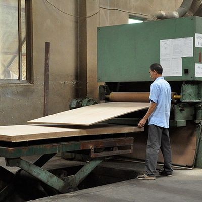 แฟนซี Hickory Bicolor Crown Grain จาก MDF / แผ่นไม้อัดไม้อัด 2440x1220mm