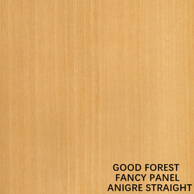 ไม้อัดแฟนซีแผ่นวีเนียร์ไม้ธรรมชาติ Anigre Straight Grain กระดานปลอดสีความหนา 18 มม. สำหรับเฟอร์นิเจอร์