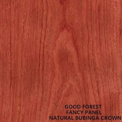 Furniture MDF แฟนซี คราวน์ วีเนียร์ไม้ธรรมชาติ Bubinga 2440x1220มม
