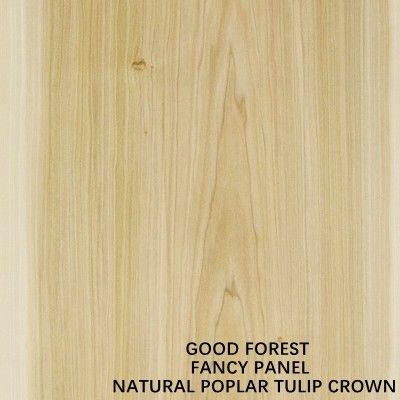 Crown Faced Poplar / Tulip Wood Veneer Chipboard แฟนซี 9 12 15 18 25 30 มม. 2440x1220 มม.