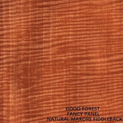 แผงตู้ต้องเผชิญกับไม้วีเนียร์ไม้ Makore ธรรมชาติ Fiddleback Grain Slip 2440x1220mm