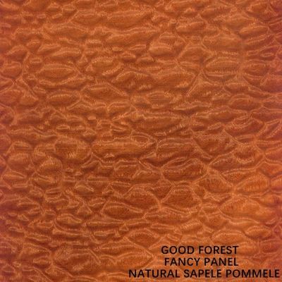 เกรด E1 / E0 / P1 / P2 Natural Sapele Pommele Veneer 2745mm ยาวสำหรับโรงแรม