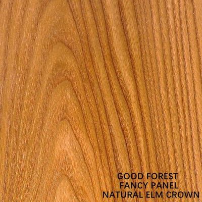 ไม้อัดวีเนียร์ไม้ Elm Crown ธรรมชาติแฟนซีไม้อัด MDF Chipboard ขนาดมาตรฐาน 2440 * 1220 มม. สำหรับประตูและเฟอร์นิเจอร์ E1 E0 P1 P2