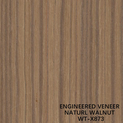 วีเนียร์ไม้เอ็นจิเนียร์วูด วอลนัทธรรมชาติ ลายตรง ขนาดมาตรฐาน 2500*640MM WT-X873