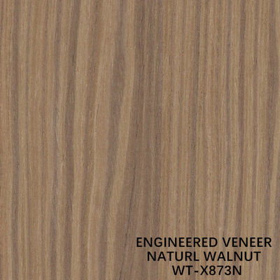 ไม้วีเนียร์ไม้เอ็นจิเนียร์ Top A Natural Walnut Quater Crown Grain 2030/2500/2800/3050mm Length