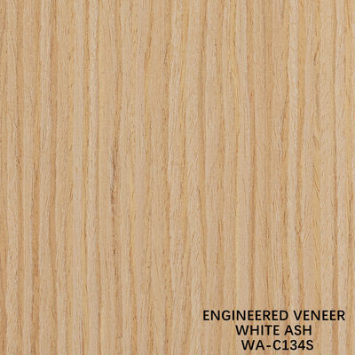 0.15-0.55 มม Recon Wood Veneer White Ash 134S 2500 * 640 มม