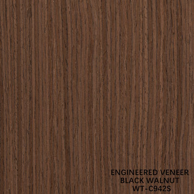 การออกแบบไม้หญ้า Walnut Veneer ตัดสี่เหลี่ยม สูงเมล็ด 942s / 943s สําหรับประตูภายใน