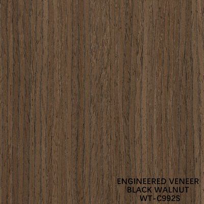 การออกแบบไม้หญ้า Walnut Veneer ตัดสี่เหลี่ยม สูงเมล็ด 942s / 943s สําหรับประตูภายใน