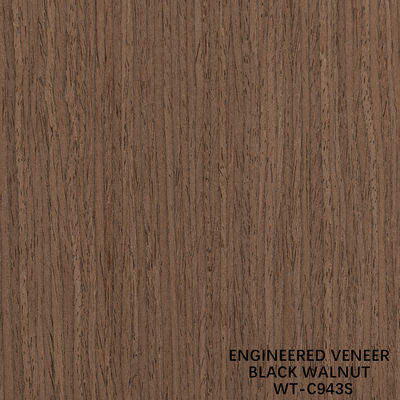 การออกแบบไม้หญ้า Walnut Veneer ตัดสี่เหลี่ยม สูงเมล็ด 942s / 943s สําหรับประตูภายใน