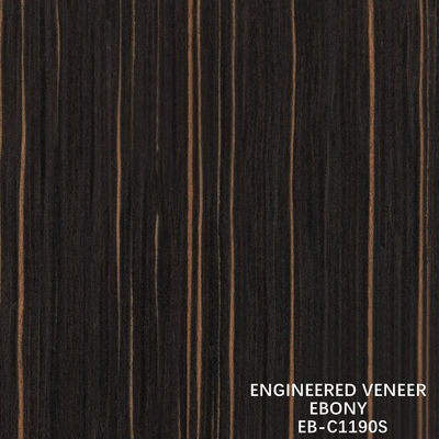 สี Ebony สายตรง แผ่นผงไม้วิศวกรรมสําหรับพลายเวย์แฟนซี 640-1220 มม ความกว้าง splicing