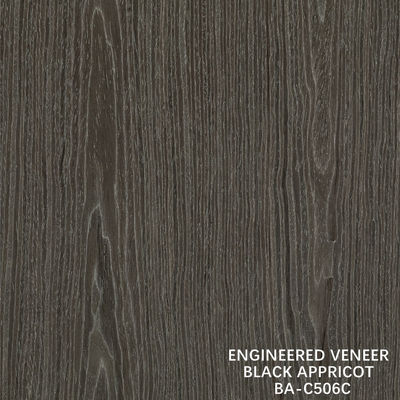 ด้านบน A การออกแบบไม้ veneer ล้าง ดํา Apricot ราชกุหลาบเมล็ดสีเข้ม สําหรับตกแต่งตู้โรงแรม