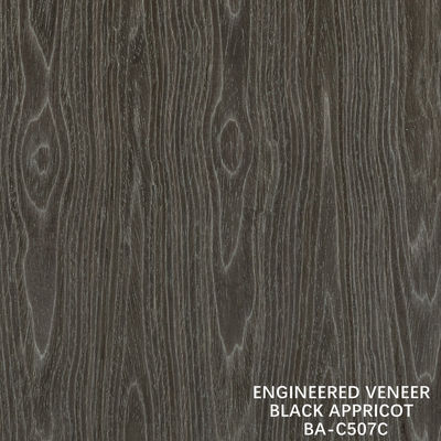 ด้านบน A การออกแบบไม้ veneer ล้าง ดํา Apricot ราชกุหลาบเมล็ดสีเข้ม สําหรับตกแต่งตู้โรงแรม