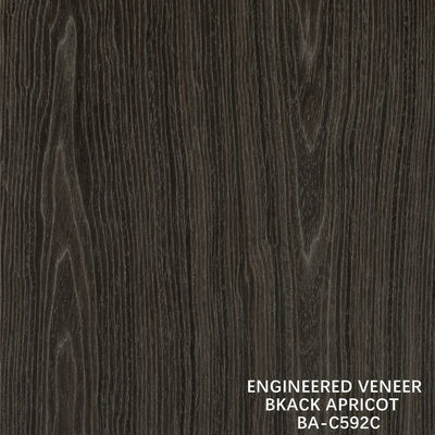 ด้านบน A การออกแบบไม้ veneer ล้าง ดํา Apricot ราชกุหลาบเมล็ดสีเข้ม สําหรับตกแต่งตู้โรงแรม