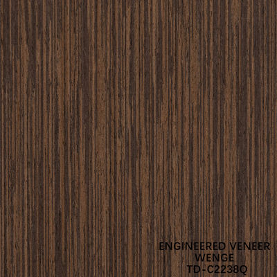 เครื่องยนต์ไม้ veneer ชิ้นตัด Wenge ครึ่งเมล็ด ราคาดีสําหรับตกแต่งโรงแรม 3200 มม