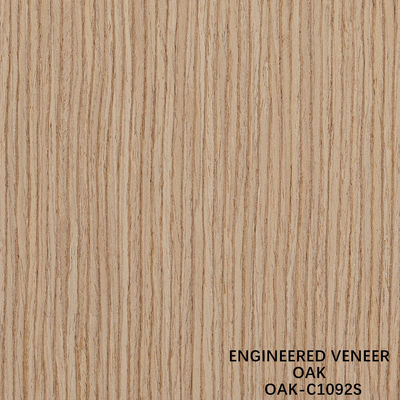 อเมริกันโอ๊ควิศวกรรมไม้ veneer ตัดสี่สไลส์ 0.5mm ความหนาสําหรับหน้าประตูและตู้
