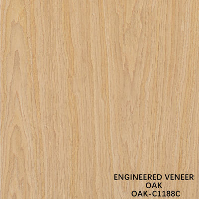 อเมริกันโอ๊ควิศวกรรมไม้ veneer ตัดสี่สไลส์ 0.5mm ความหนาสําหรับหน้าประตูและตู้