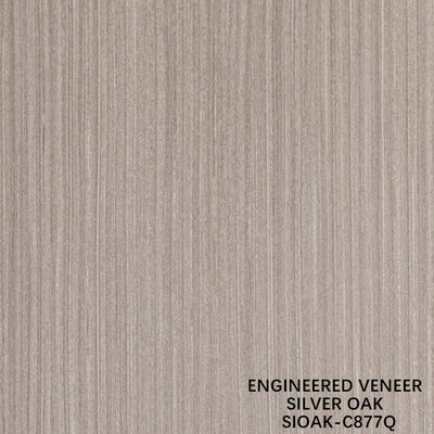 ชิ้นตัดฟันเนอร์ไม้ Oak เหรียญเงินที่ปรับปรุงความยาว 2500-3100mm สามารถปรับปรุงได้สําหรับผนัง