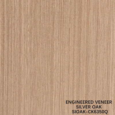 ไม้ประดิษฐ์ veneer ตัดสี่ส่วนของเพชรเงิน ขนาดยาว 3200mm สําหรับหน้าประตูและตู้