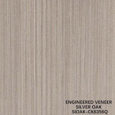 ไม้ประดิษฐ์ veneer ตัดสี่ส่วนของเพชรเงิน ขนาดยาว 3200mm สําหรับหน้าประตูและตู้