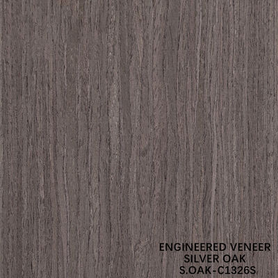 แฟนซีวิศวกรรมไม้ veneer ของเงิน Oak Quarter Cut สําหรับประตูและตู้หน้ายืดขนาด 3100mm