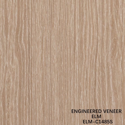 ปรับปรุง Recon Elm Wood Veneer ตัดตรงและตัดมงกุฎสําหรับหน้าตู้ 2500 * 640 มม