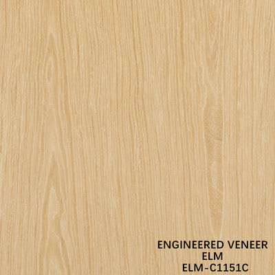 ปรับปรุง Recon Elm Wood Veneer ตัดตรงและตัดมงกุฎสําหรับหน้าตู้ 2500 * 640 มม