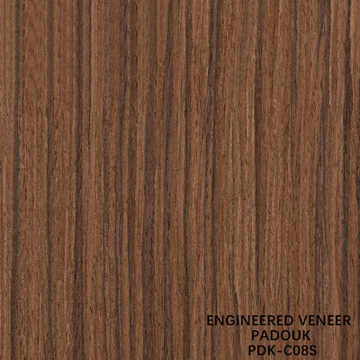 แฟนซีวิศวกรรมไม้ veneer ของ Quandong ความหนา 0.18-0.6 มม สําหรับตกแต่งโรงแรมสามารถกําหนดเอง